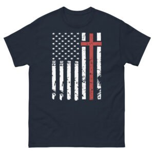 American Flag Cross - T Shirt
