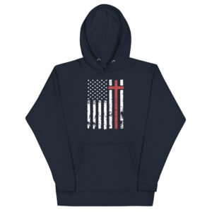 American Flag Cross - Hoodie